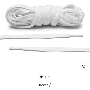 White Men's Sneakers shoe laces